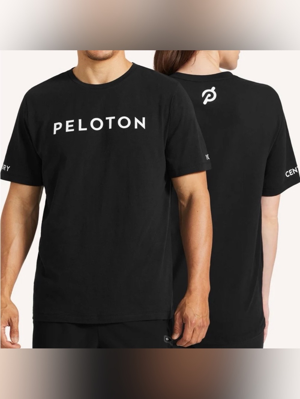 Peloton Reach 100 Classic Active Short Sleeve Black Cotton Unisex T-Shirt Medium